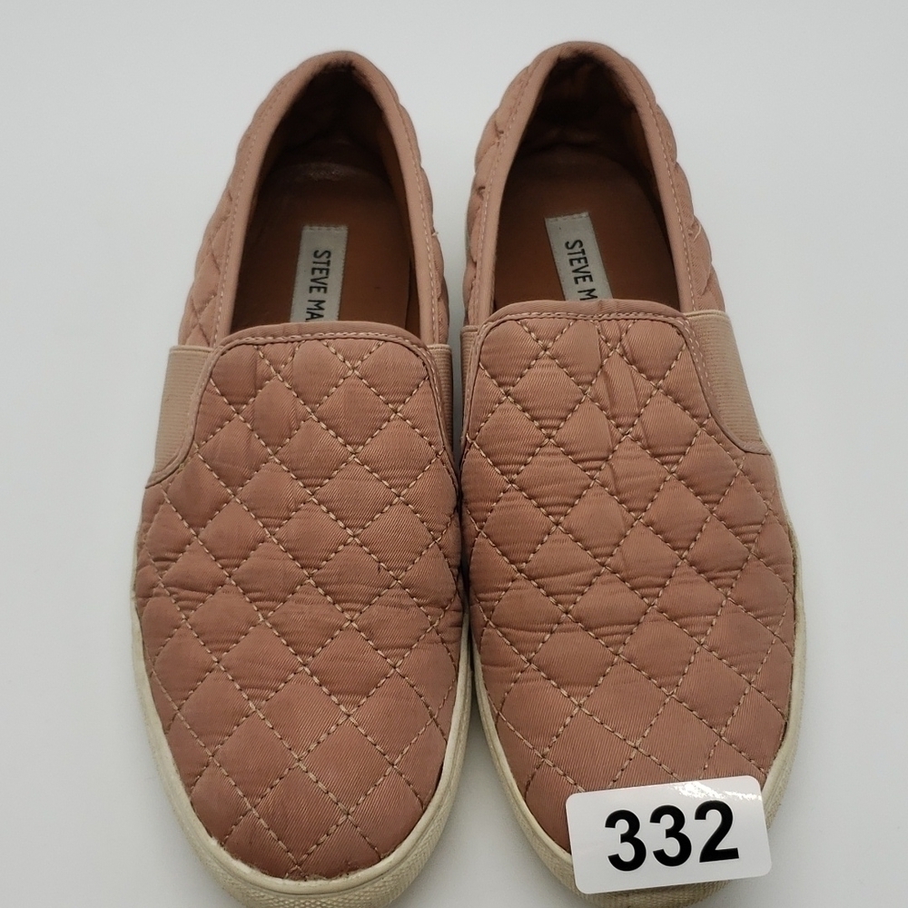 STEVE Madden Endell women US 9 quilted dusty rose pink textile slip on sneakers - Picture 10 of 10